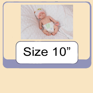 Custom Order Silicone Doll Sized 10″